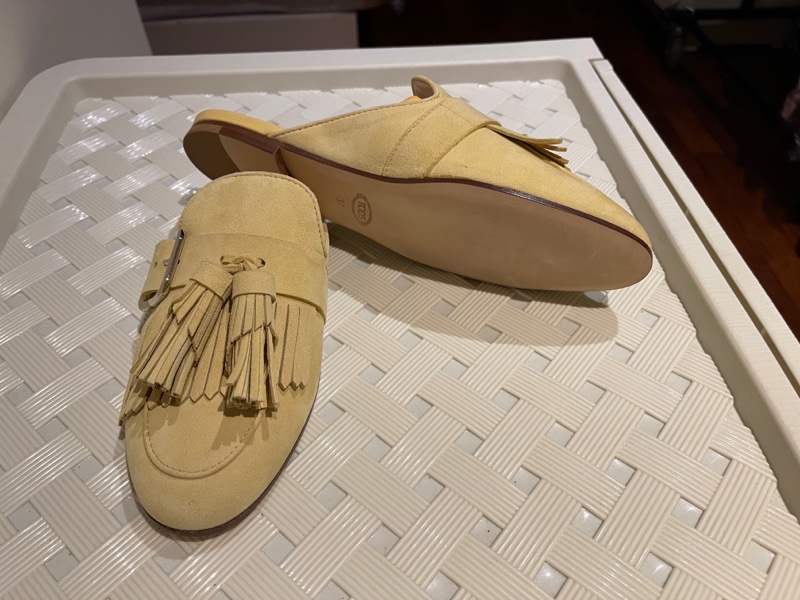 TODS 含羞草黃半拖-6