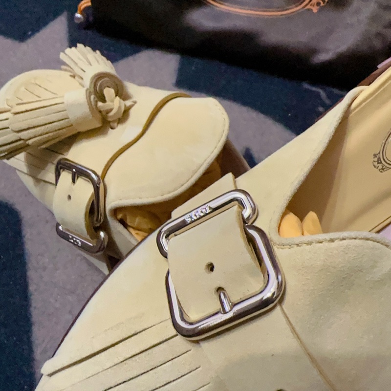 TODS 含羞草黃半拖-2