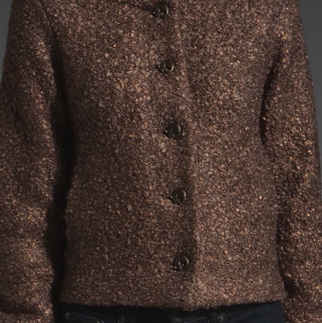 Marc by Marc Jacobs 咖啡色金蔥羊毛外套-2