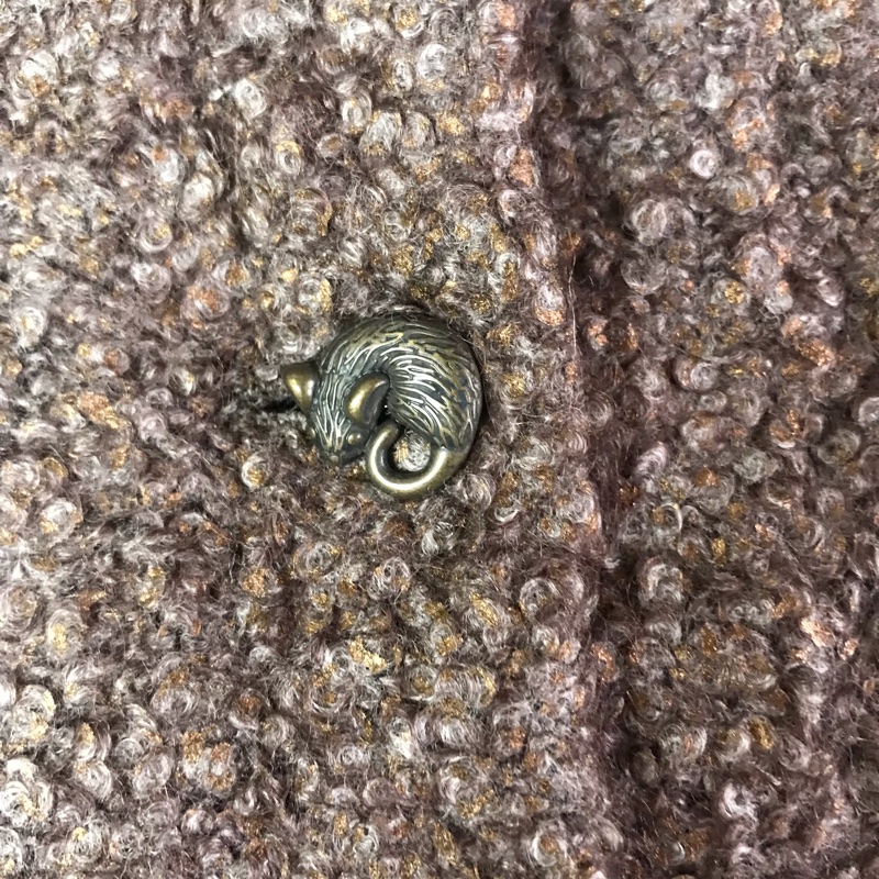 Marc by Marc Jacobs 咖啡色金蔥羊毛外套-3