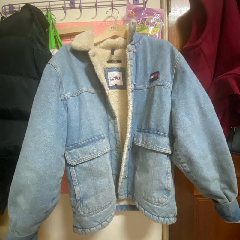 Tommy牛仔羔羊外套 (可小議價喔!-7