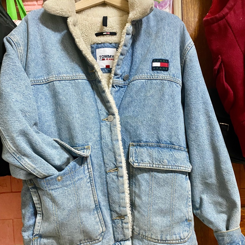 Tommy牛仔羔羊外套 (可小議價喔!-8