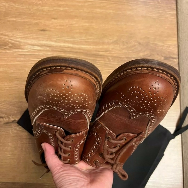 #已旋轉售出#Prada男士雕花皮鞋7碼-2