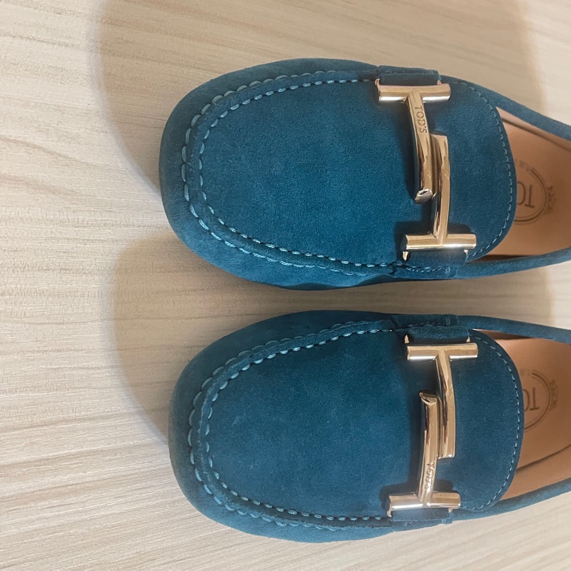TODS 豆豆鞋 萊茵藍-16