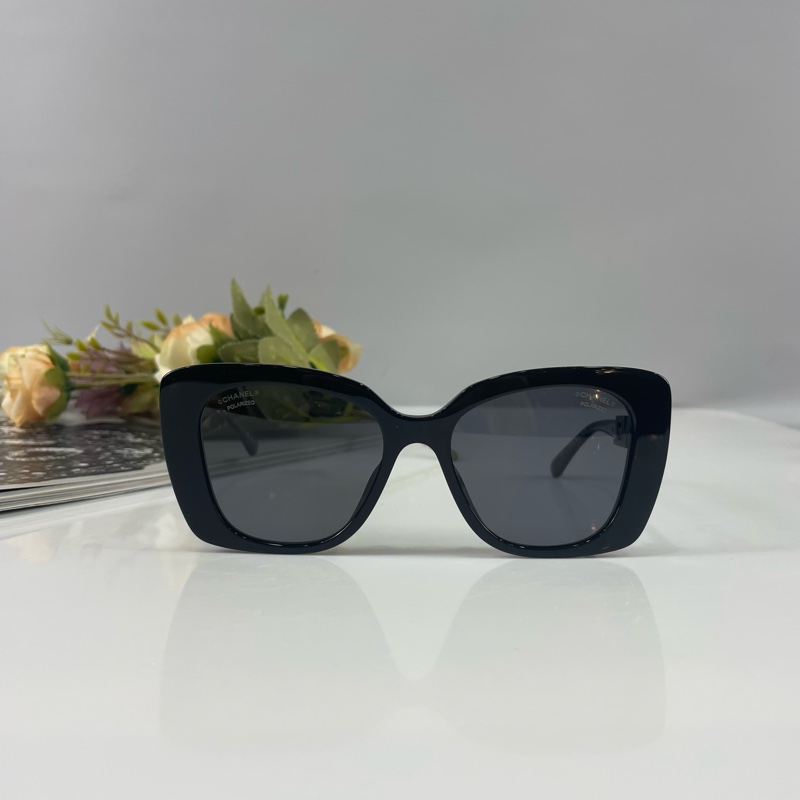 限時特惠😎 Chanel 5422B 字母logo 水鑽爽C方形太陽眼鏡-2
