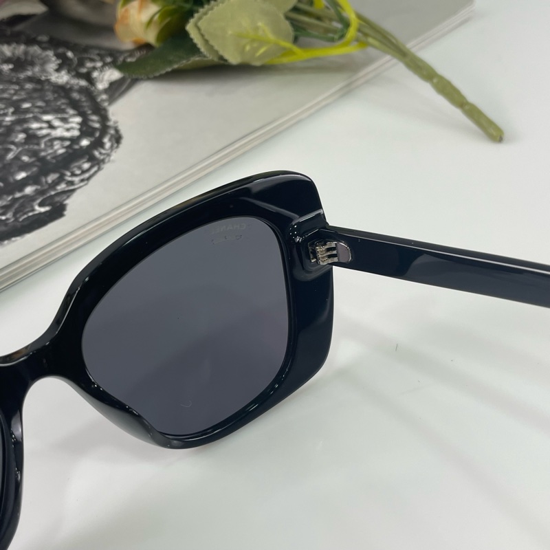 限時特惠😎 Chanel 5422B 字母logo 水鑽爽C方形太陽眼鏡-7