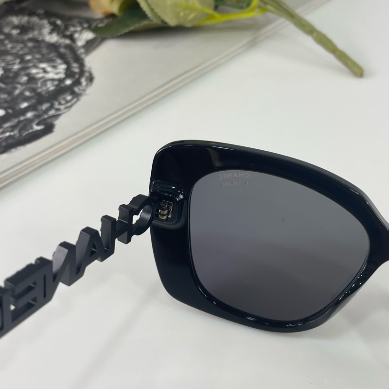 限時特惠😎 Chanel 5422B 字母logo 水鑽爽C方形太陽眼鏡-8
