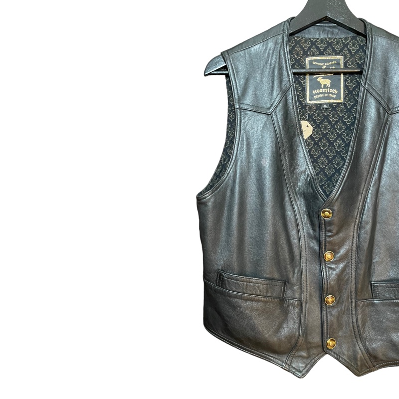 顛復古⚡️ 復古時髦小羊皮古著背心❤️古著男女皆可F0419001-1