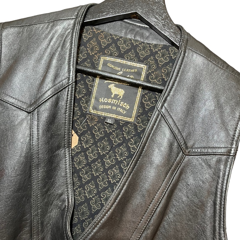 顛復古⚡️ 復古時髦小羊皮古著背心❤️古著男女皆可F0419001-2