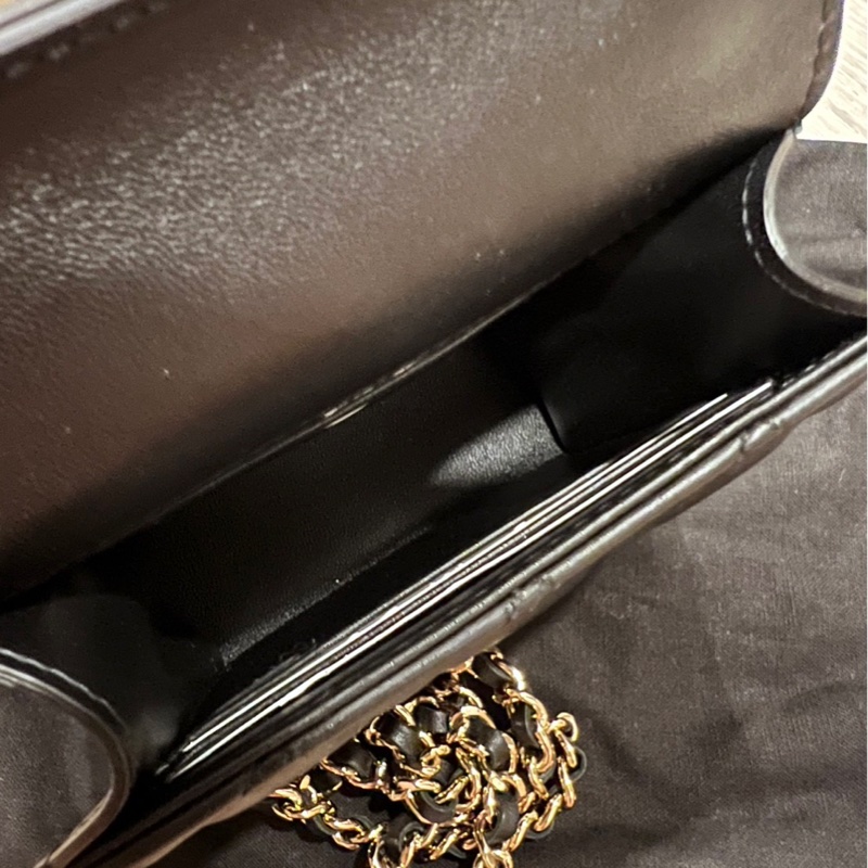 CHANEL香奈兒經典雙C LOGO 菱格紋小羊皮手提/斜背小包-4