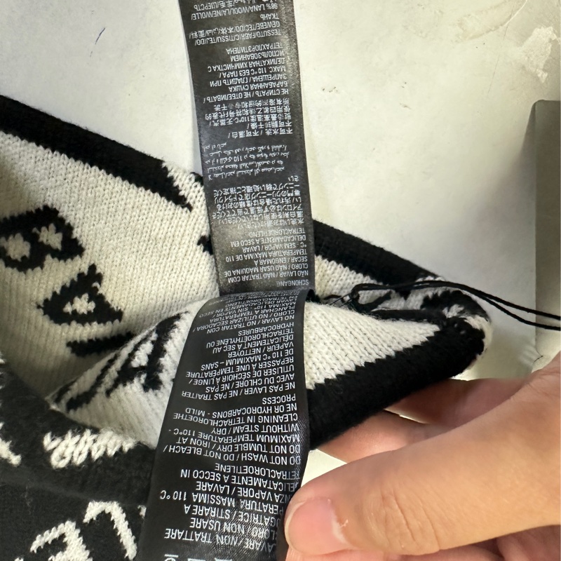 巴黎世家 Balenciaga logo wool hat 毛帽 黑-2