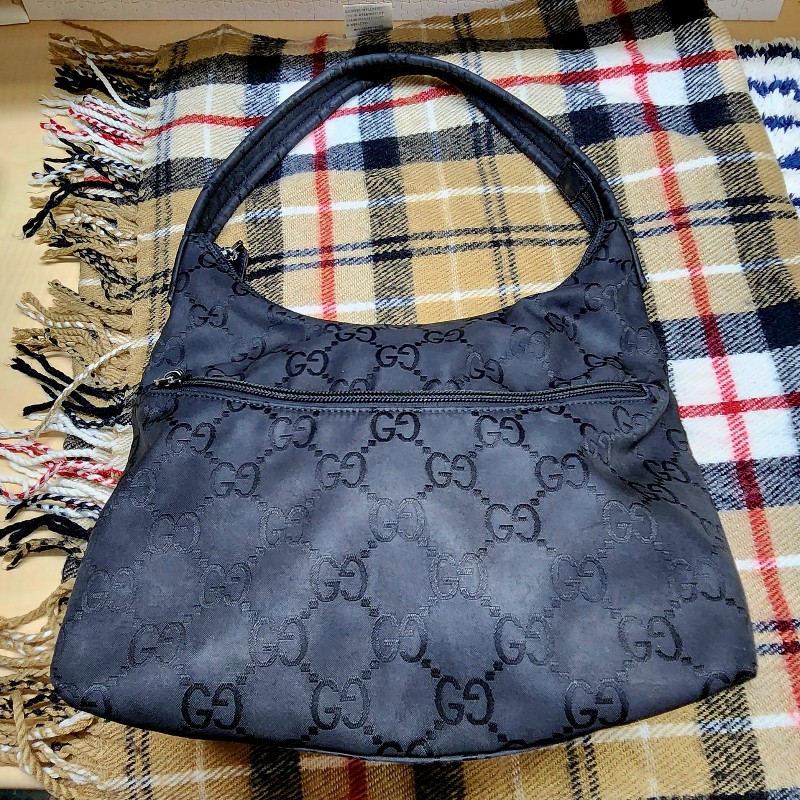 GUCCI 古馳 肩背包 單肩背包 腋下包 經典LOGO花紋-8