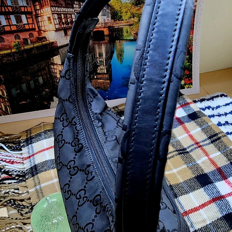 GUCCI 古馳 肩背包 單肩背包 腋下包 經典LOGO花紋-10