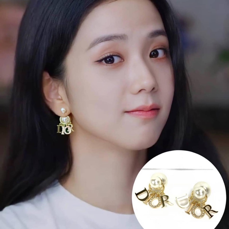 Dior 耳環 TRIBALES珍珠字母(jisoo 同款)-0