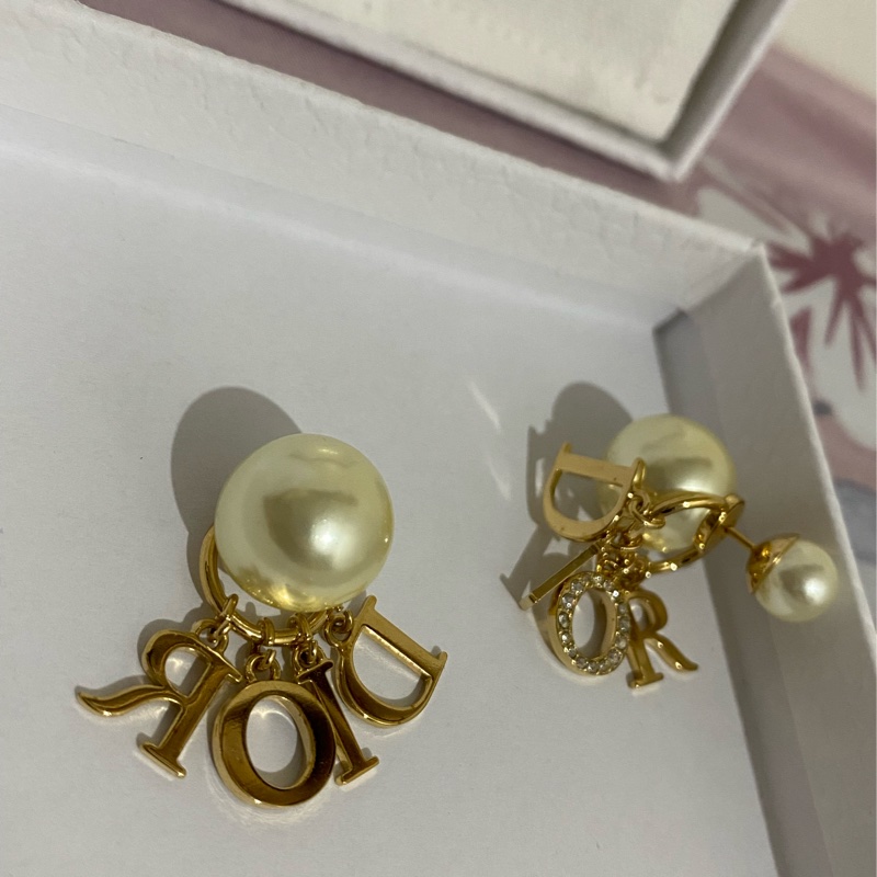 Dior 耳環 TRIBALES珍珠字母(jisoo 同款)-5