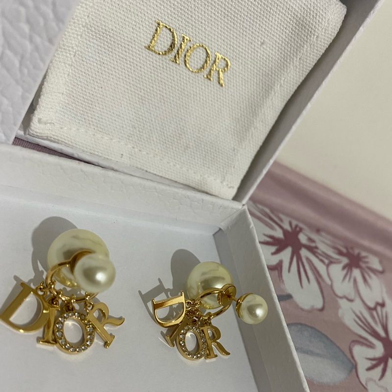 Dior 耳環 TRIBALES珍珠字母(jisoo 同款)-7