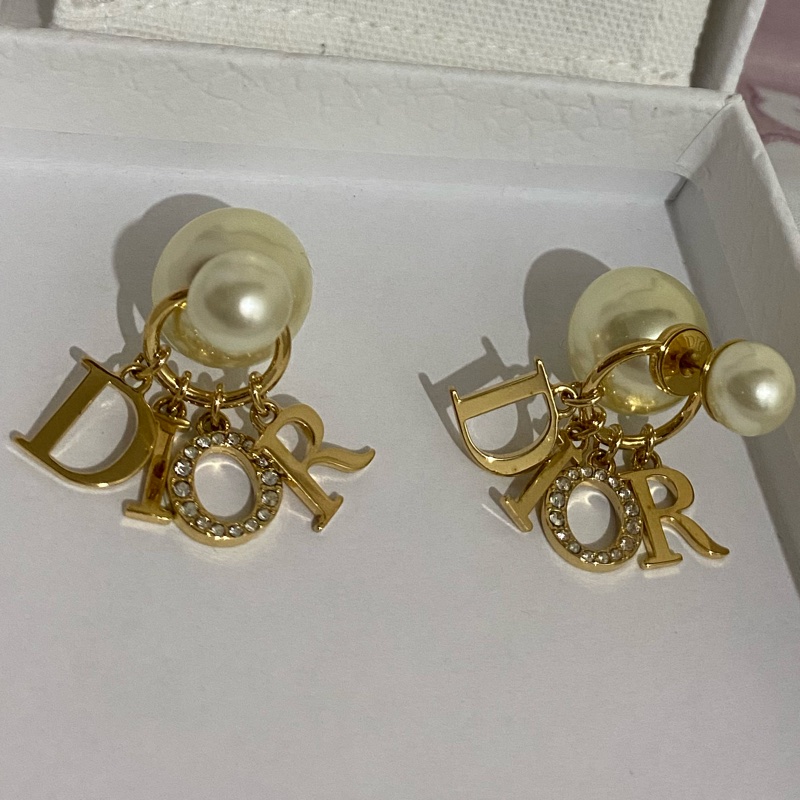 Dior 耳環 TRIBALES珍珠字母(jisoo 同款)-8