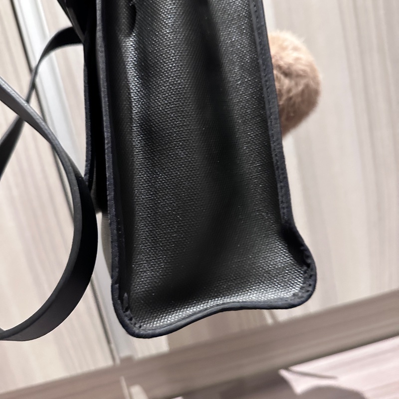 Hermes Herbag 31 黑銀防水布(降價)-9