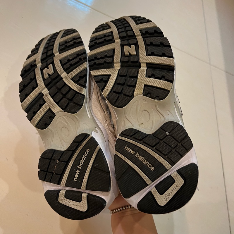 僅穿一次!new balance ml725G 米色 奶茶色 網布 透氣 老爹鞋 運動 跑步 休閒鞋-6