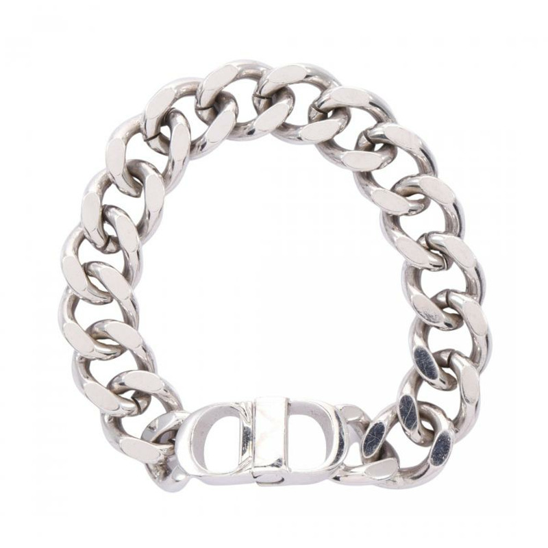 【日本直送】中古Dior HOMME[B]CD ICON 手鍊手環 銀色-0