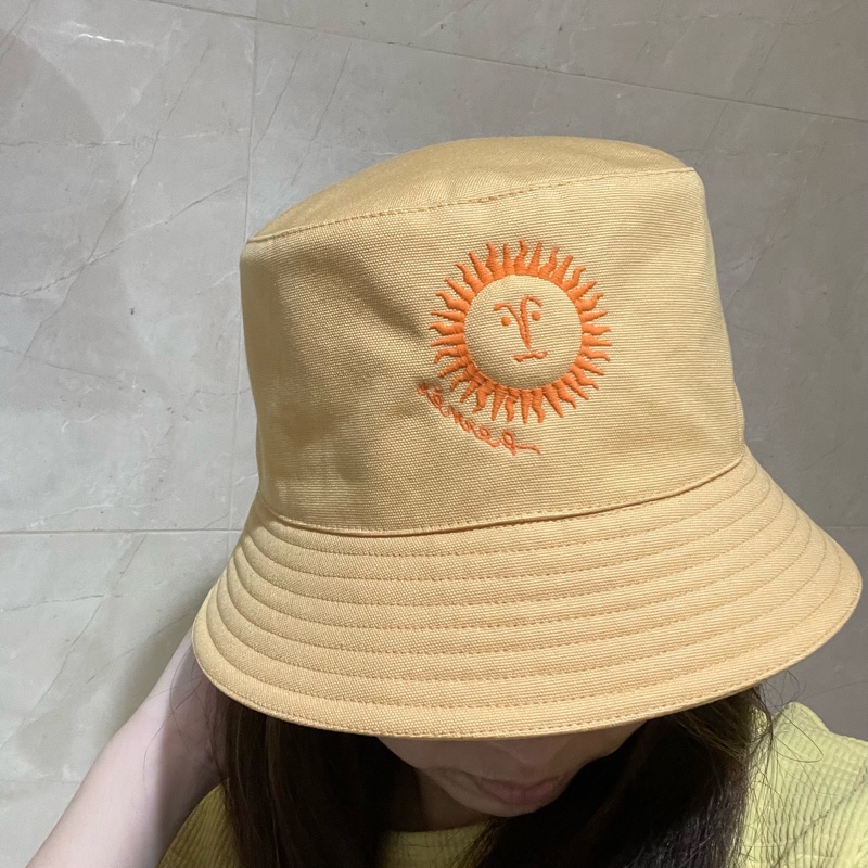 愛馬仕 太陽系列 小雞黃 漁夫帽 尺寸58-0