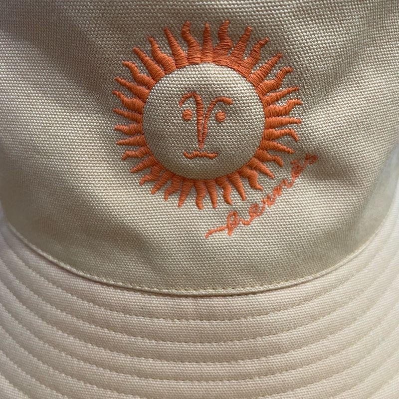 愛馬仕 太陽系列 小雞黃 漁夫帽 尺寸58-2