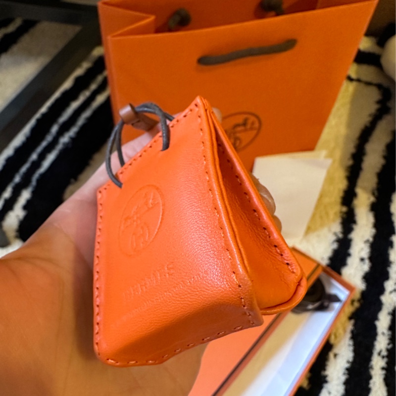 Hermes Orange Bag charm小橘帶吊飾-7