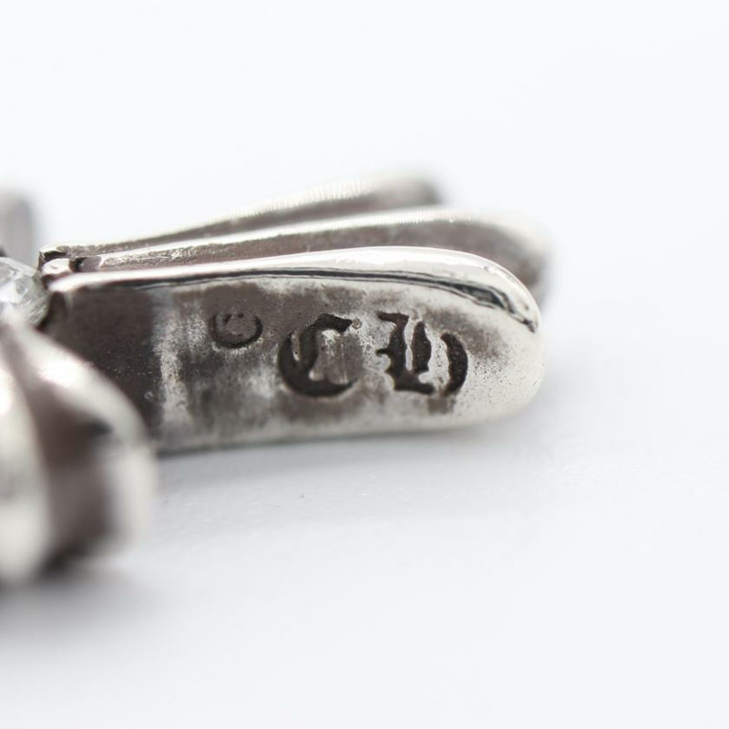 【日本直送】中古Chrome Hearts[B]SILVER BABY FAT w/DIAMOND BOTH SIDE 吊墜 SV925 鑽石 銀色-2