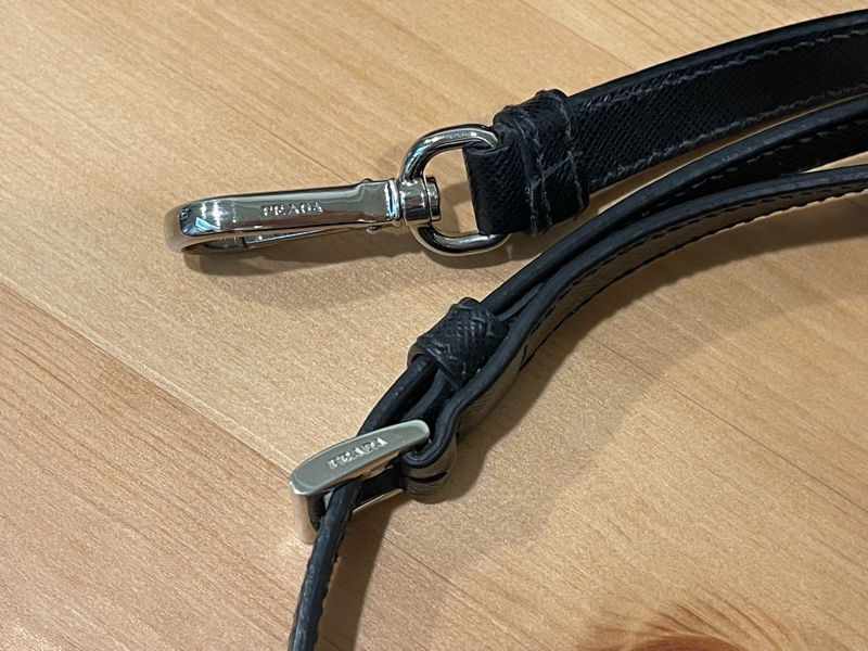 近新真品🏅️Prada限定款 稀有內裏全皮X防刮牛皮白色滾邊❤️市面稀少全牛皮美品-14