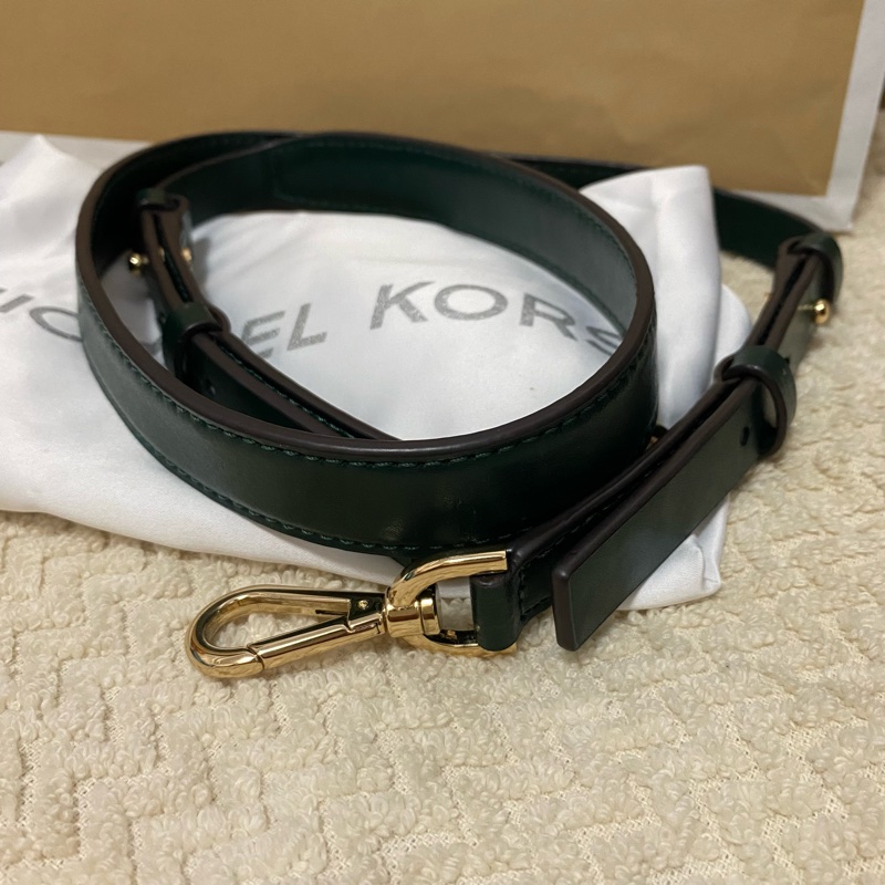 MK (Michael Kors) MK logo 滑面皮革側背包-4