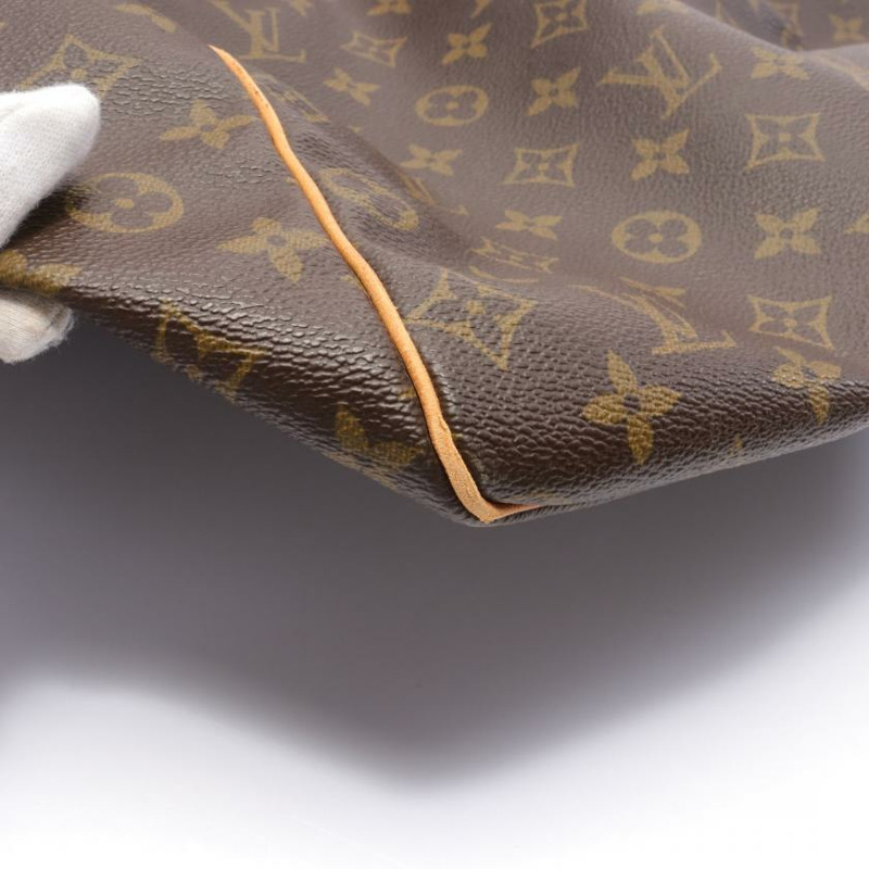 【日本直送】中古LOUIS VUITTON[B]Keepall 60 老花 波士頓包 PVC 皮革 棕色-5