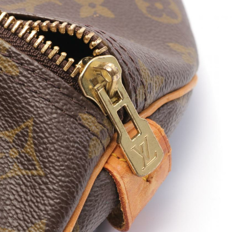 【日本直送】中古LOUIS VUITTON[B]Keepall 60 老花 波士頓包 PVC 皮革 棕色-9