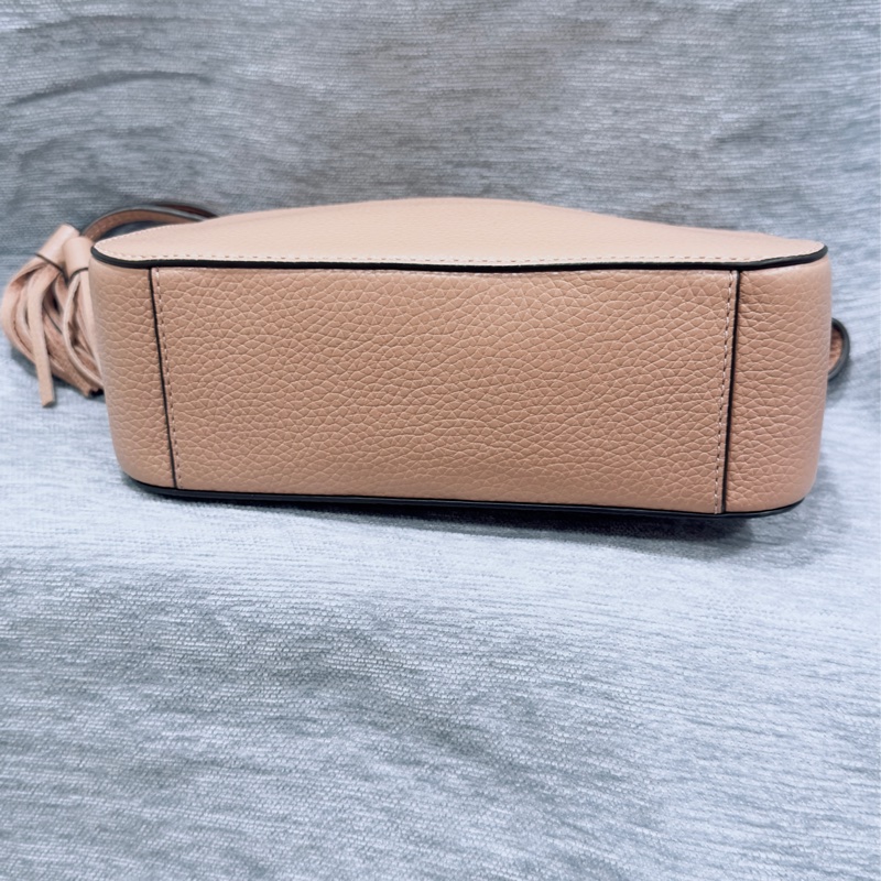 Tory Burch 乾燥玫瑰粉 浮雕流蘇信封包 郵差包 斜背包 相機包 TB Thea-3