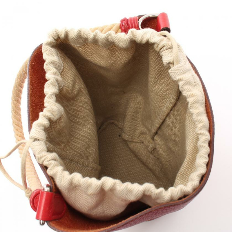 【日本直送】中古HERMES[B]MANGEOIRE PM  朱紅色 手提包 Taurillon Clemence牛皮 紅色 銀色五金 □I刻印-2