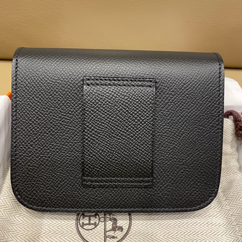 🐎全新愛馬仕Constance Slim黑色玫瑰金扣-3