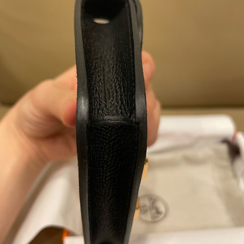 🐎全新愛馬仕Constance Slim黑色玫瑰金扣-7