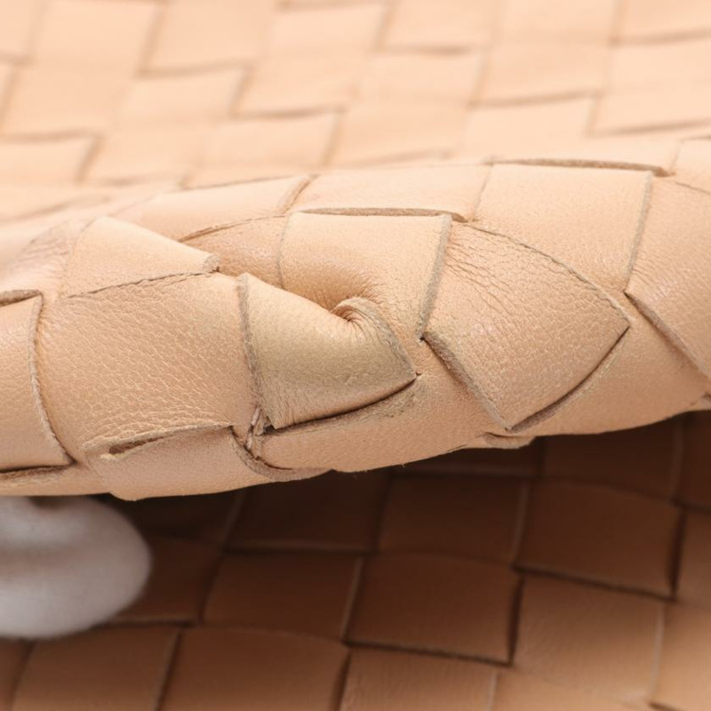 【日本直送】中古BOTTEGA VENETA[B]intrecciato 手提包 真皮托特包 米色-6