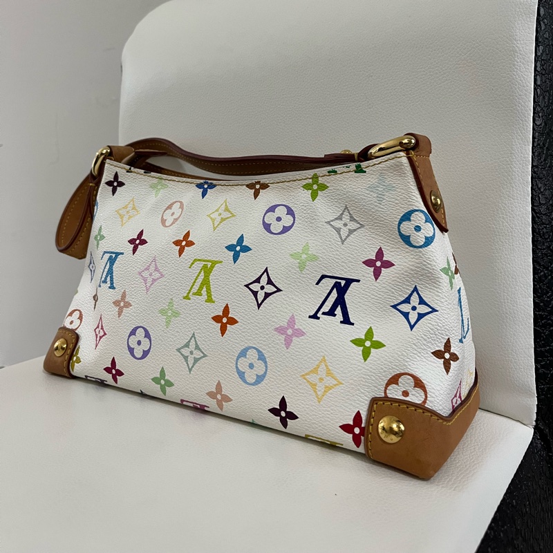 LV 村上隆白彩腋下包-1