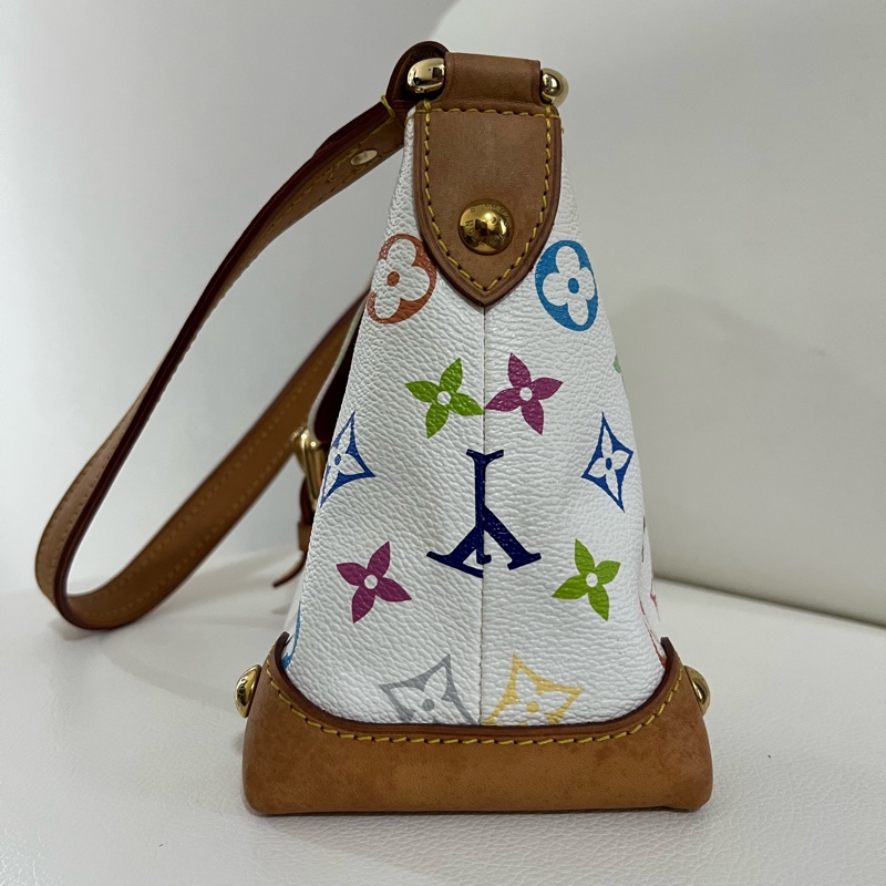 LV 村上隆白彩腋下包-5