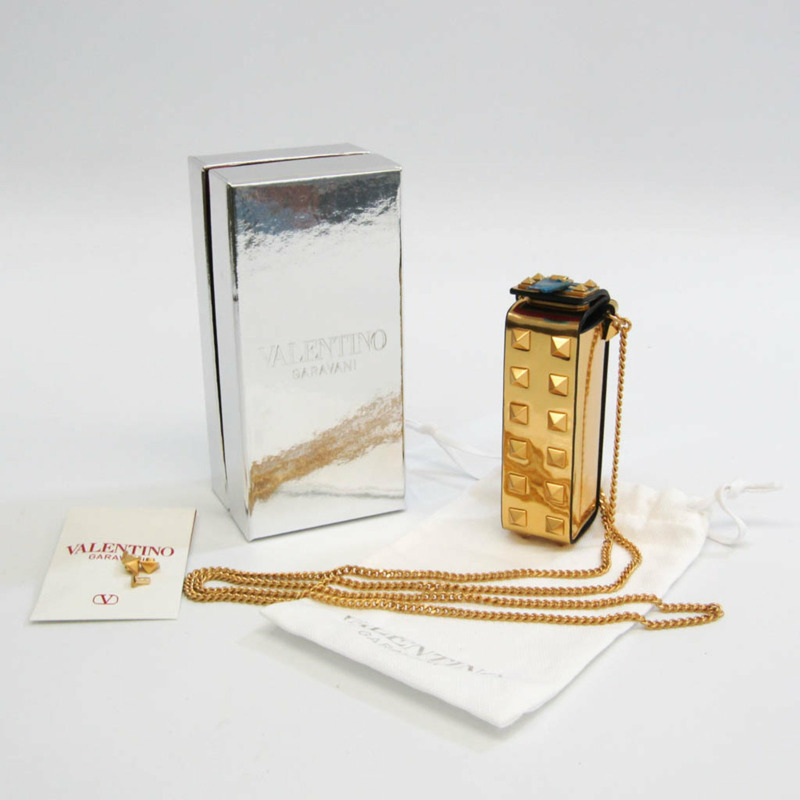 【日本直送】Valentino Garavani Lip Case 女士皮革手袋 金色-8