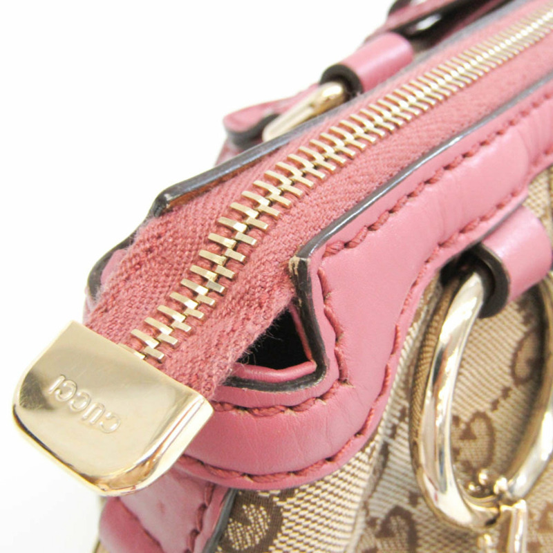 【日本直送】Gucci Sukey 247902 女士 GG 帆布、皮革手提包、單肩包米色、粉色-8