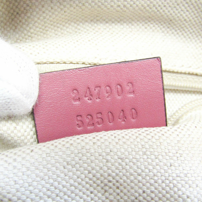 【日本直送】Gucci Sukey 247902 女士 GG 帆布、皮革手提包、單肩包米色、粉色-12