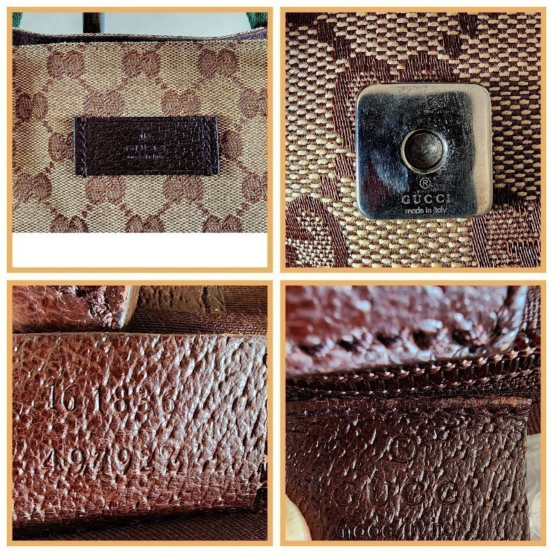 GUCCI 棕GG帆布托特包 古馳 通勤包 肩背包-6