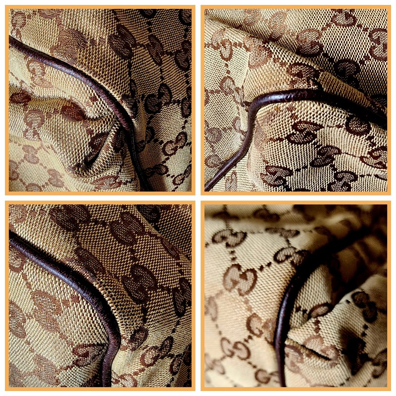 GUCCI 棕GG帆布托特包 古馳 通勤包 肩背包-8