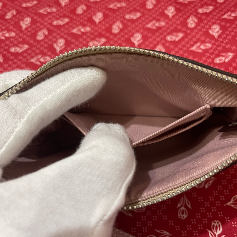 (已售出)COACH淺卡粉紅PVC小手拿包母親節禮物首選-12