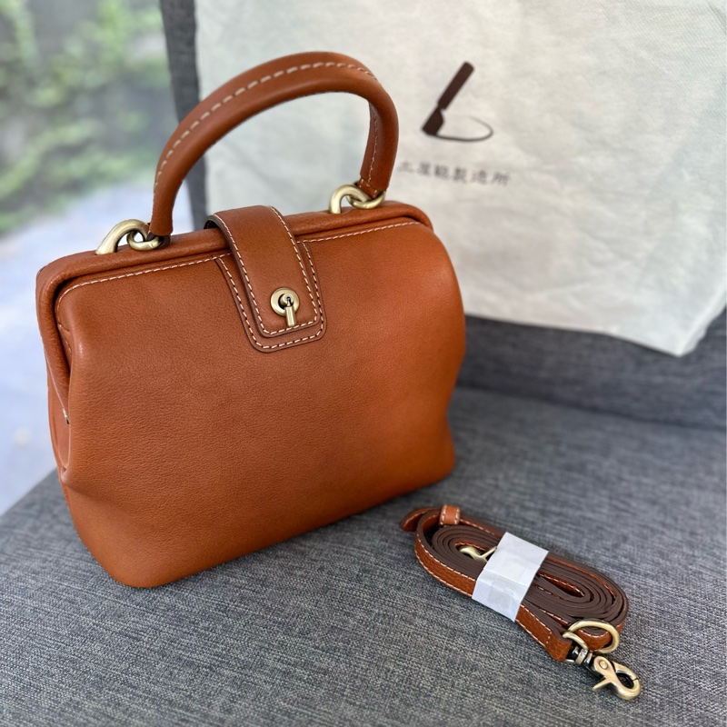 全新未使用 土屋鞄製造所 Tone Oilnume 迷你郵差包（棕色）-0