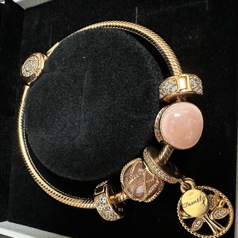 潘朵拉pandora 玫瑰金飾品手鍊-10
