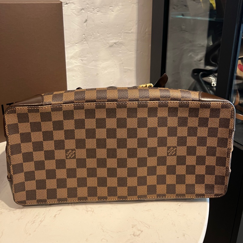 LV棕棋盤格托特包🖤-8