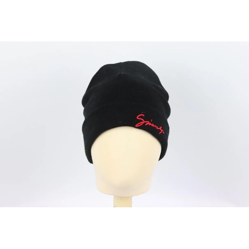 givenchy logo 羊毛帽Ribbed Logo Wool Beanie-8