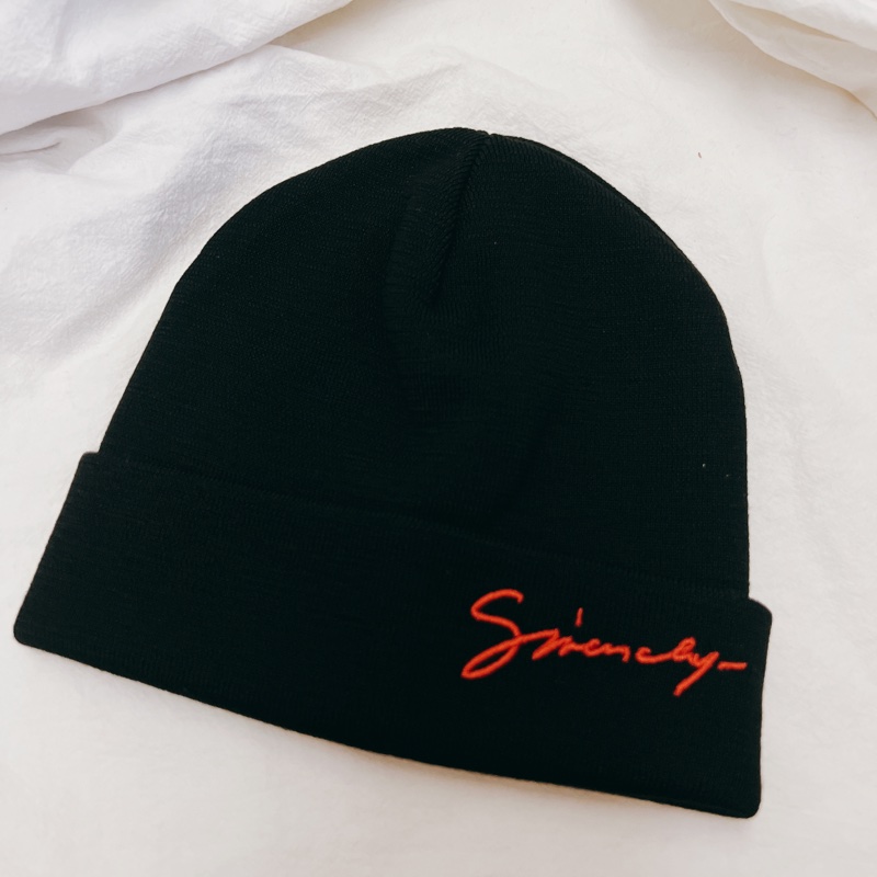 givenchy logo 羊毛帽Ribbed Logo Wool Beanie-9
